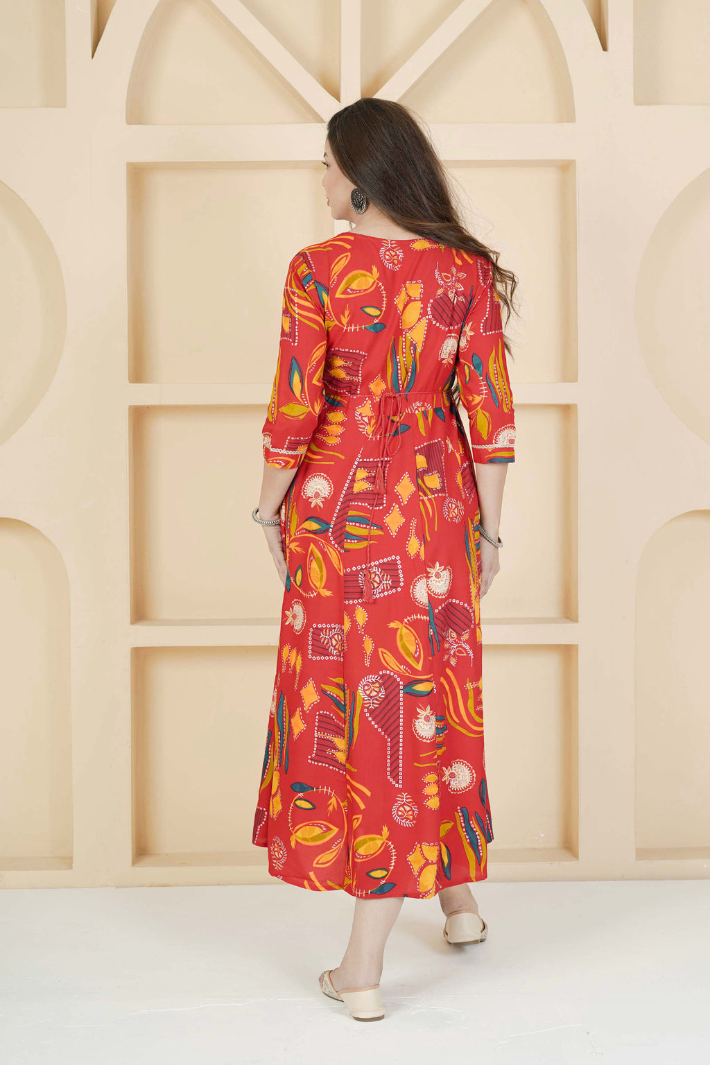 BARBEEE Flared/A-line Gown (Multicolor) - Karishma
