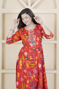 BARBEEE Flared/A-line Gown (Multicolor) - Karishma